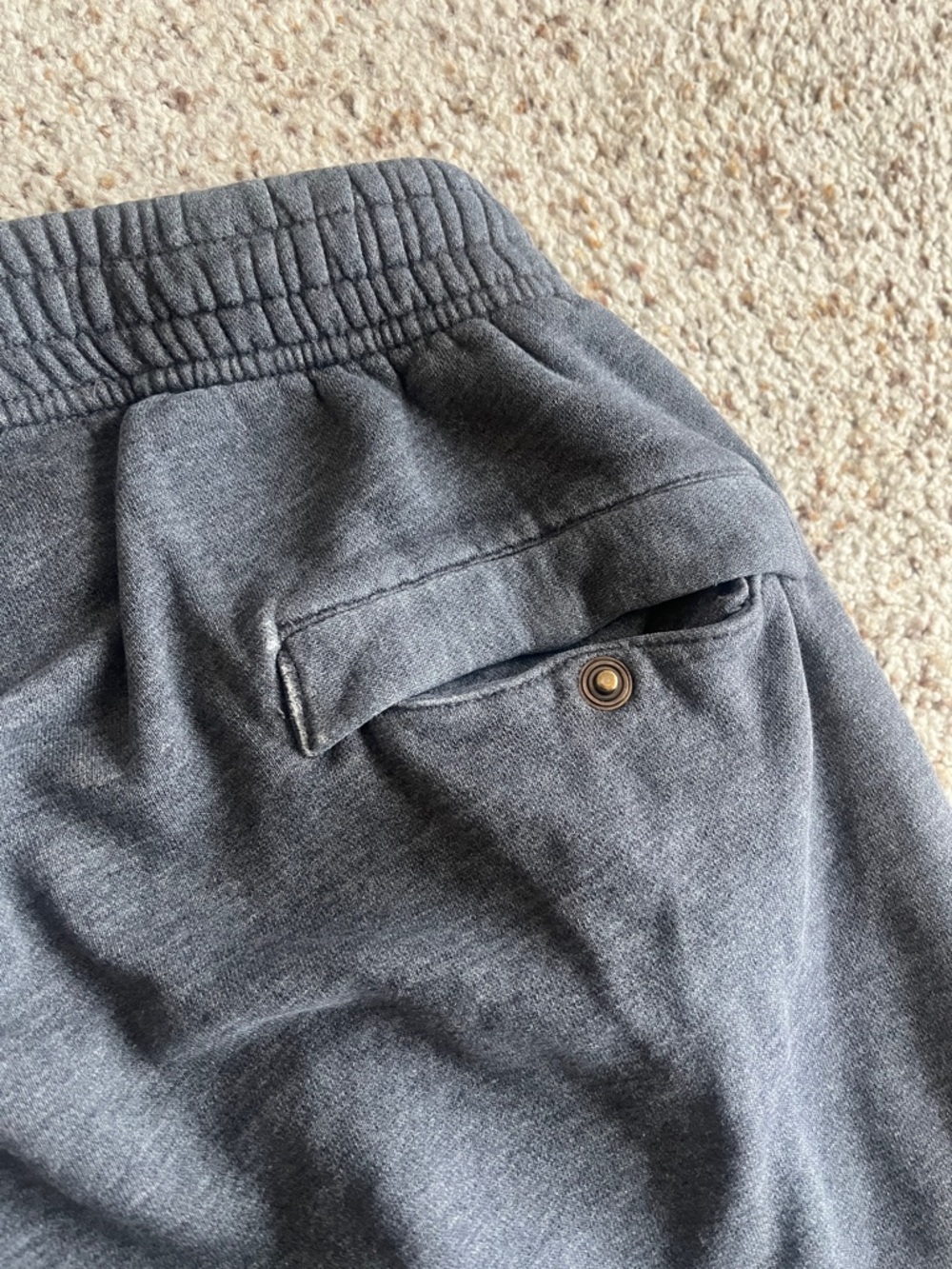 Nike mens Gray Sweatpants with White Swoosh - Picture 6 of 9